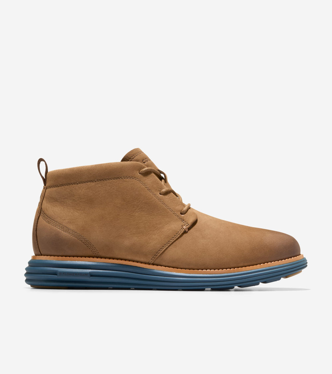 C41239:CH SPICED BROWN NUBUCK / NATURAL / MAJOLICA BLUE WP