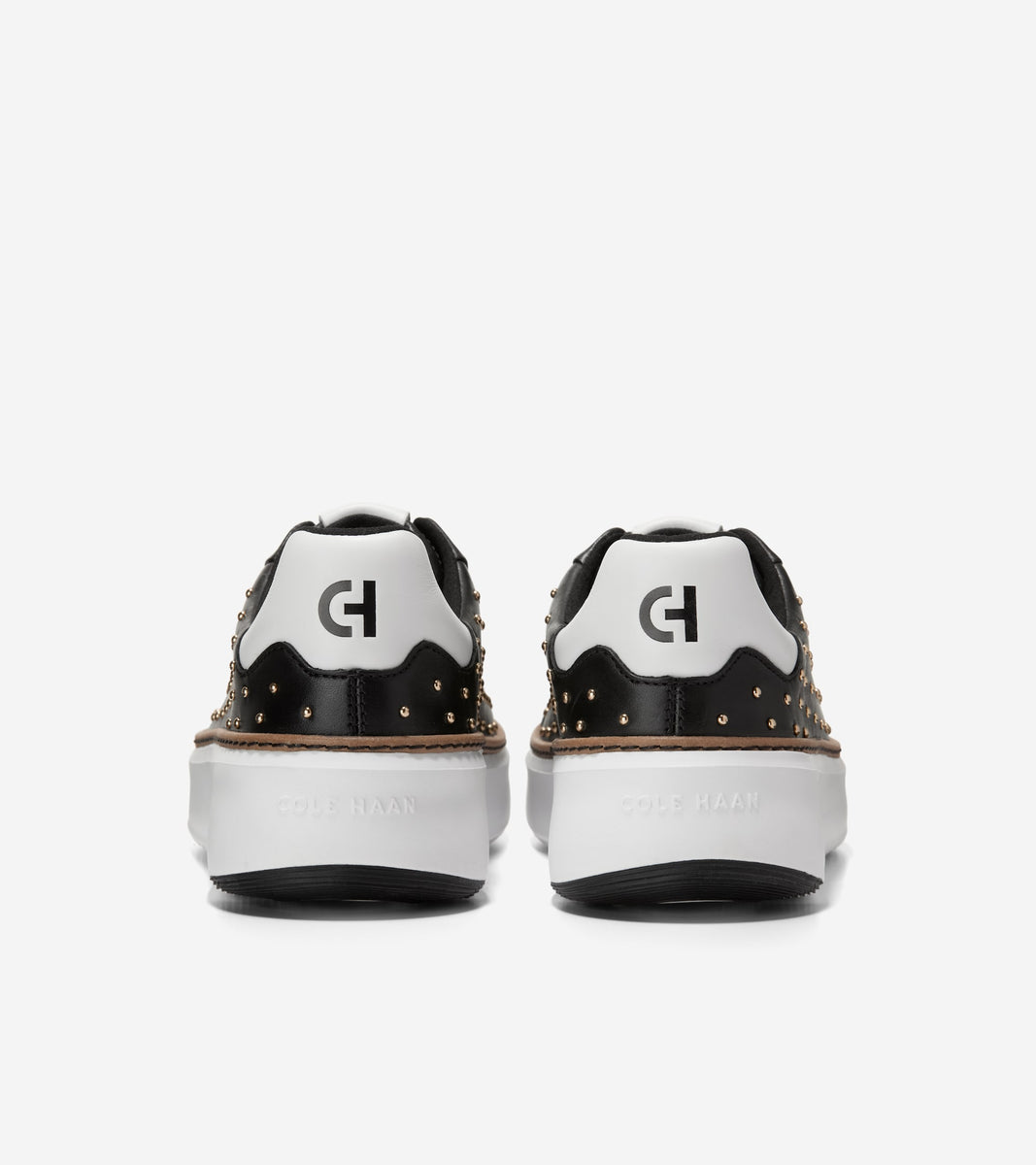 W34193:BLACK LTR/GOLD STUDS