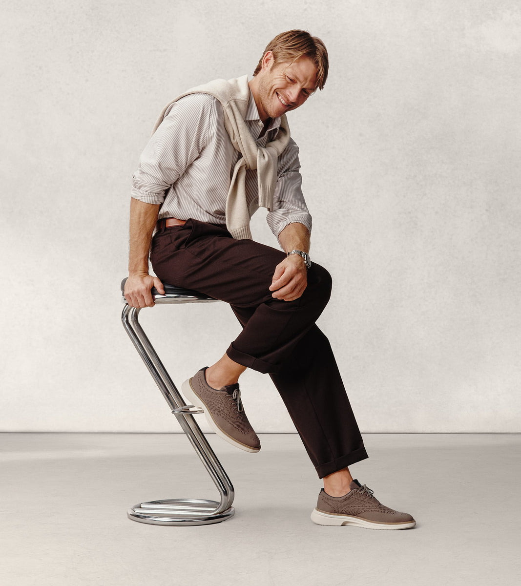 C43766:CH TRUFFLE / CH DK CHOCOLATE / OXFORD TAN