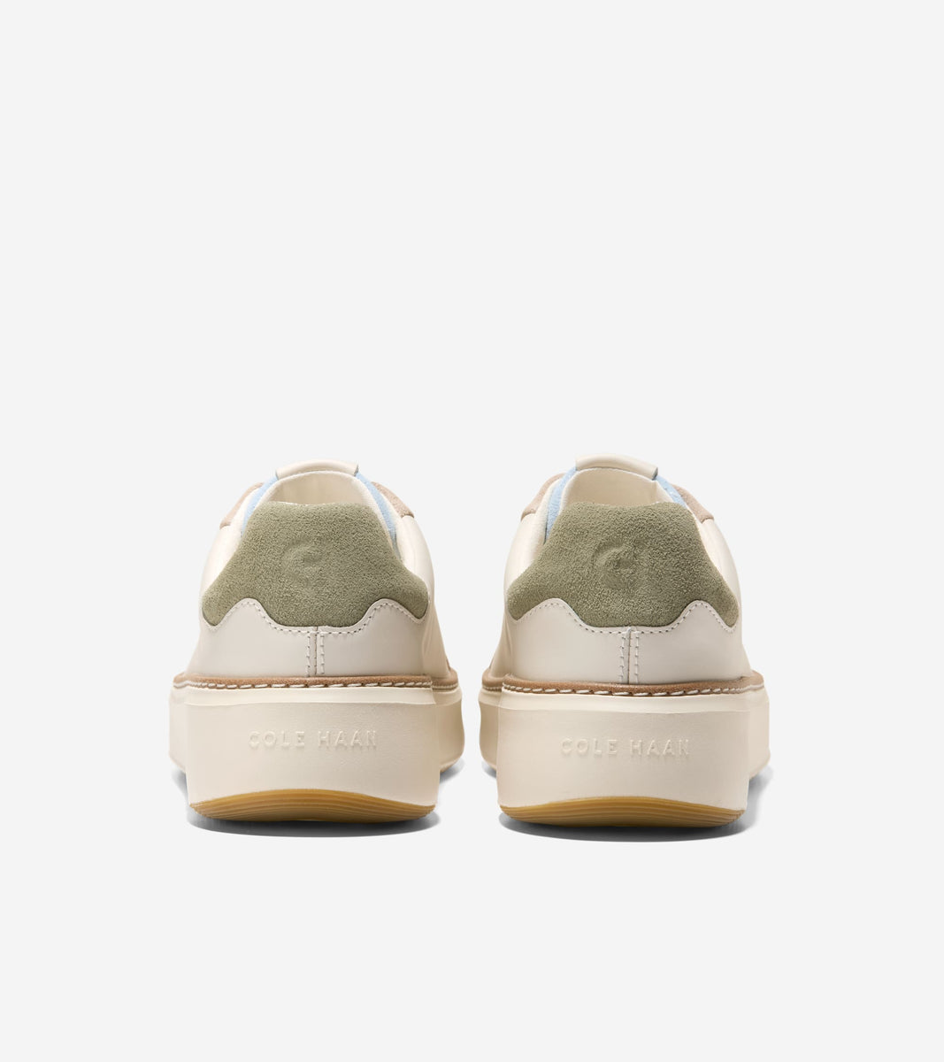 W34463:IVORY/SUEDE/SKYWAY & OIL GREEN SUEDE/IVORY