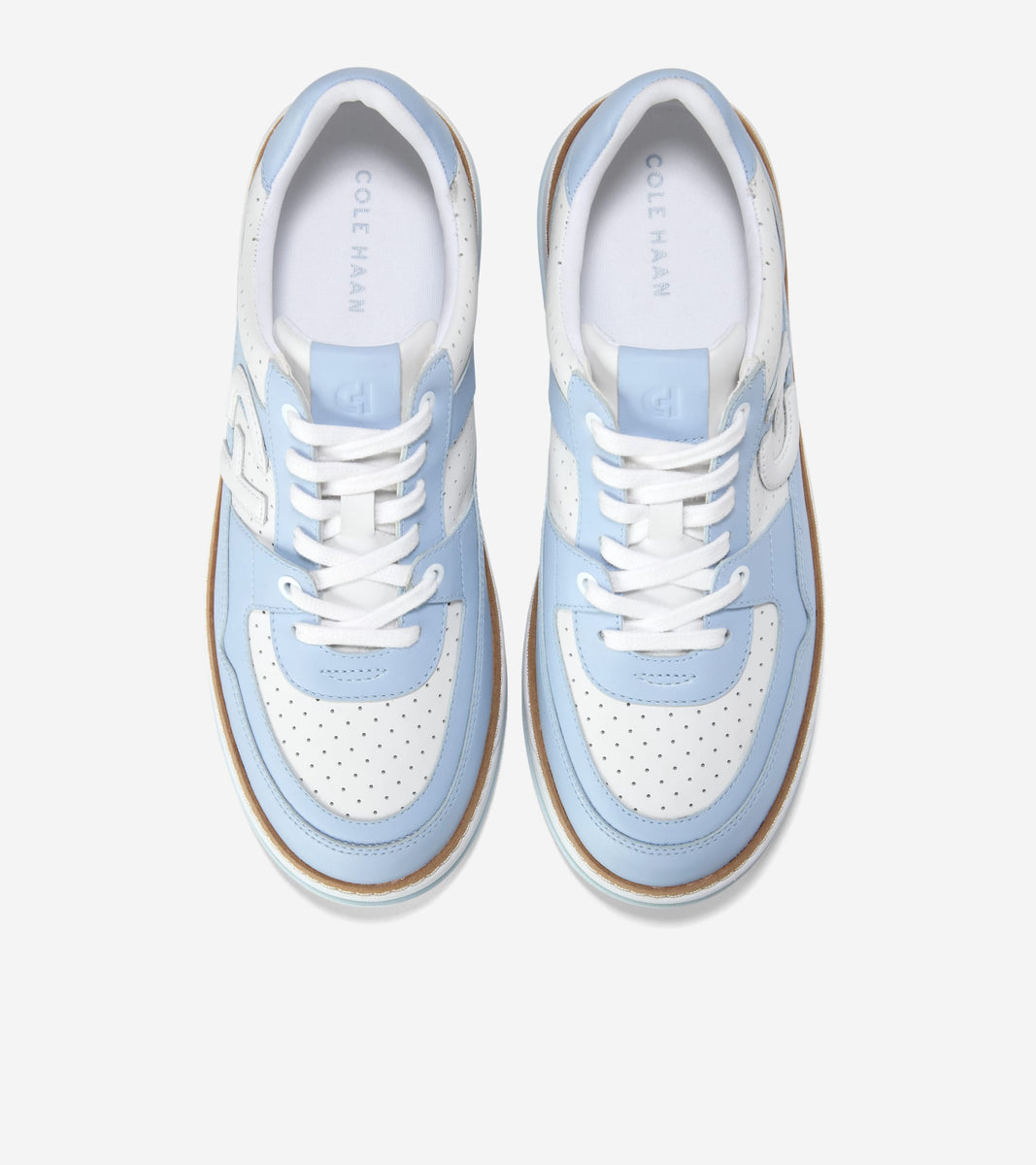 W33201:WHITE PERF LEATHER/SKYWAY/WHITE