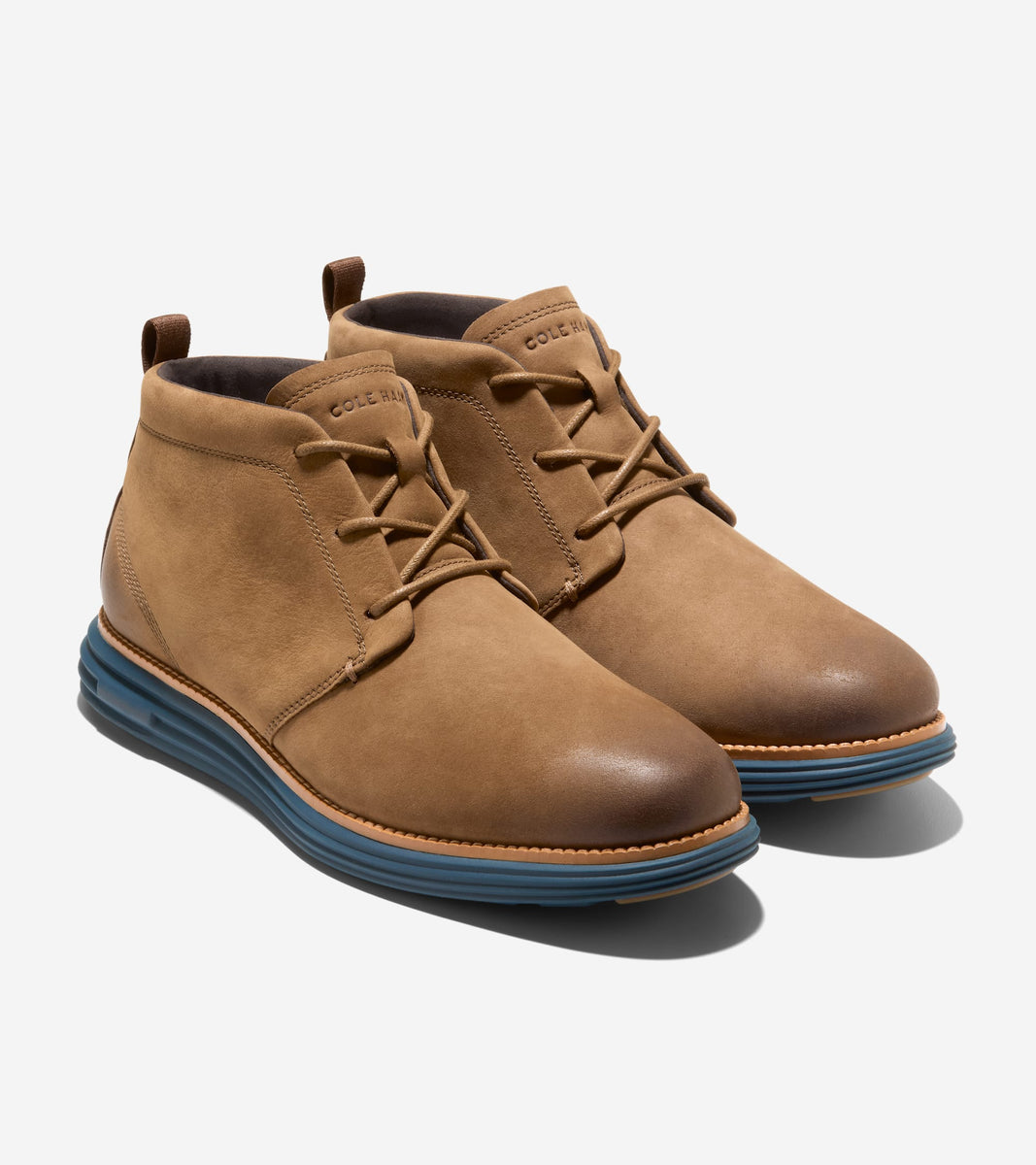 C41239:CH SPICED BROWN NUBUCK / NATURAL / MAJOLICA BLUE WP