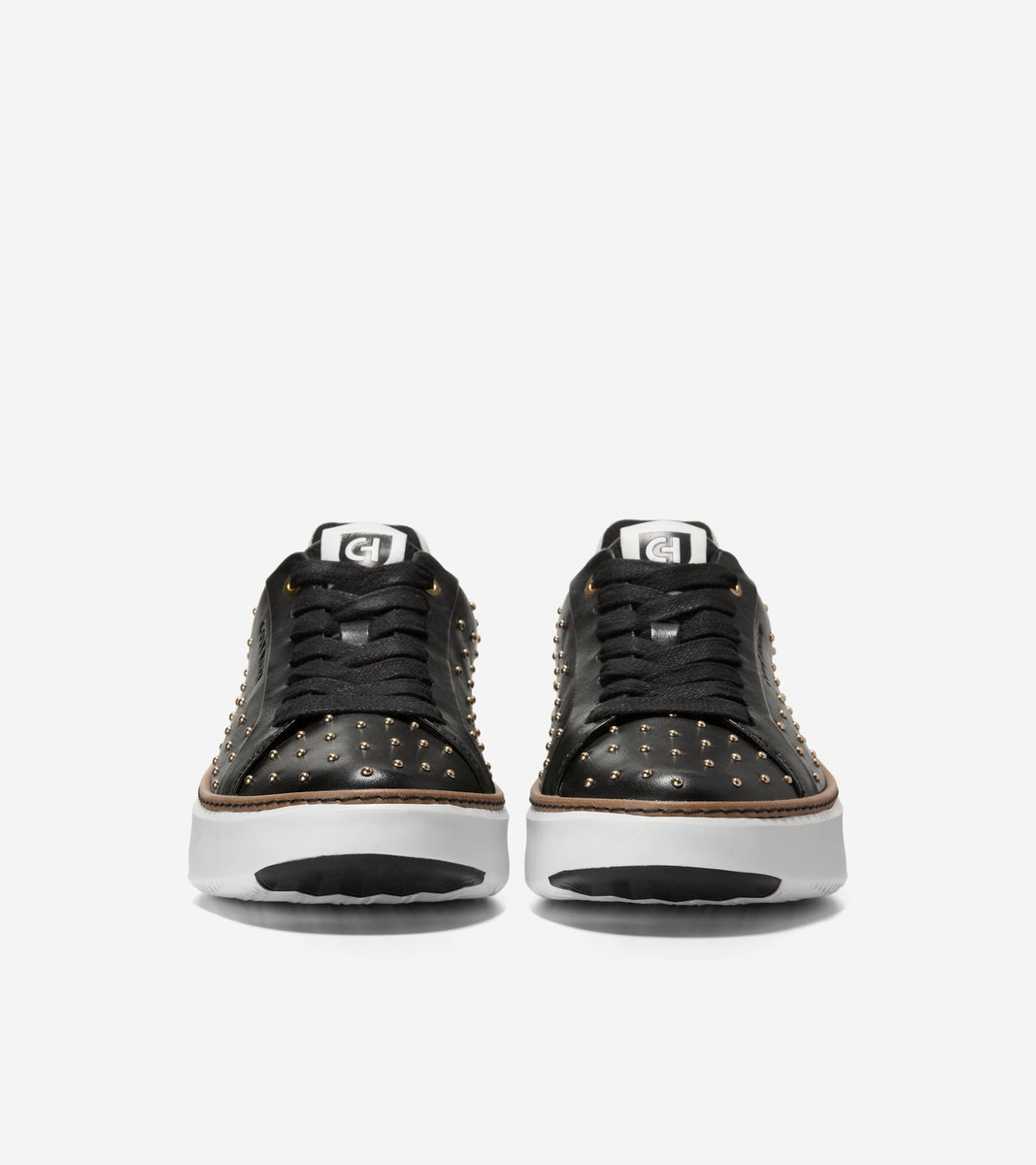 W34193:BLACK LTR/GOLD STUDS