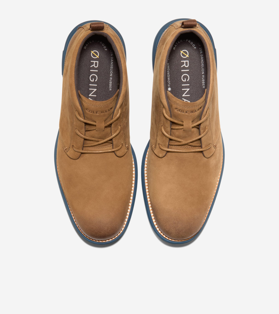 C41239:CH SPICED BROWN NUBUCK / NATURAL / MAJOLICA BLUE WP