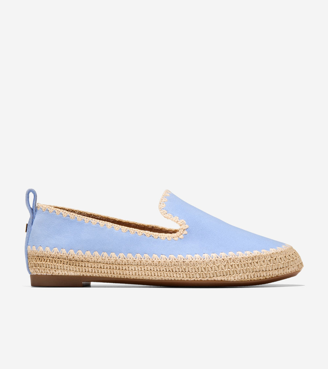 W36189:HYDRANGEA SUEDE / NATURAL RAFFIA