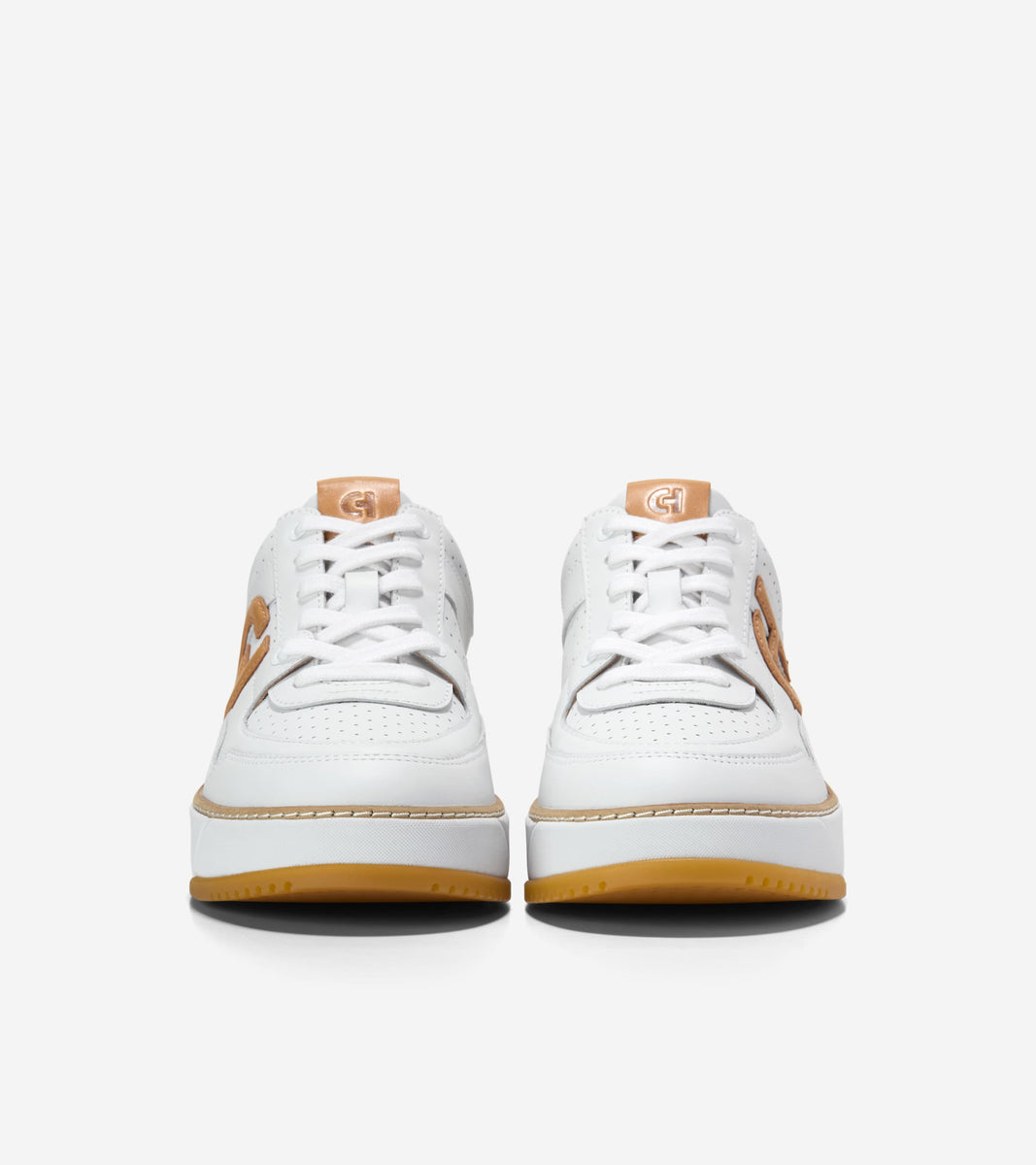 W33199:WHITE PERF LEATHER/BISCUIT/WHITE