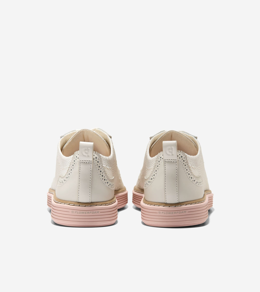 W33445:IVORY KNIT/LEATHER/CAMEO ROSE