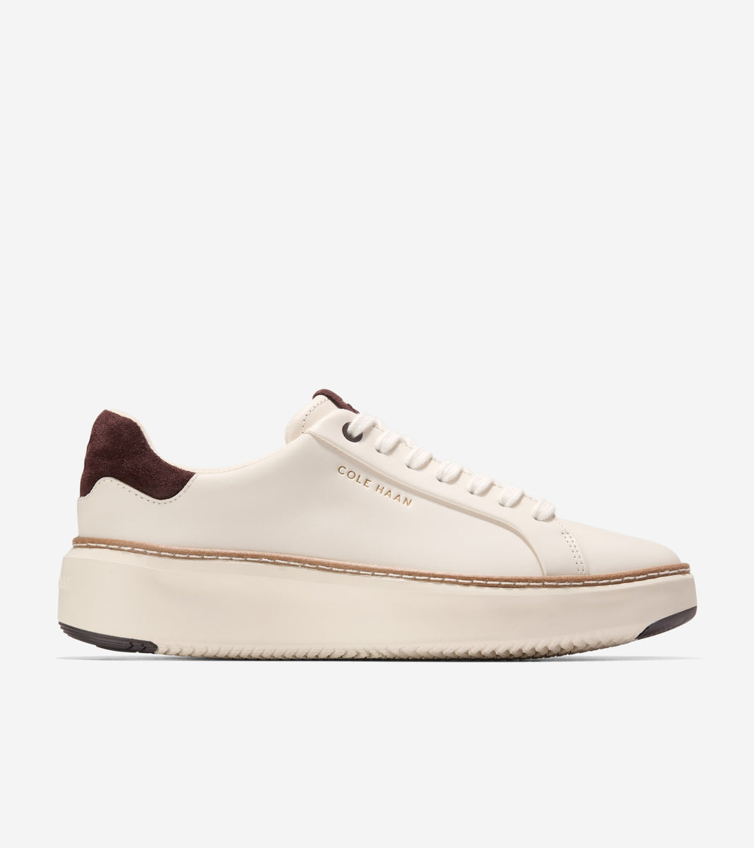 W34763:IVORY/DK CHOCOLATE SUEDE/IVORY