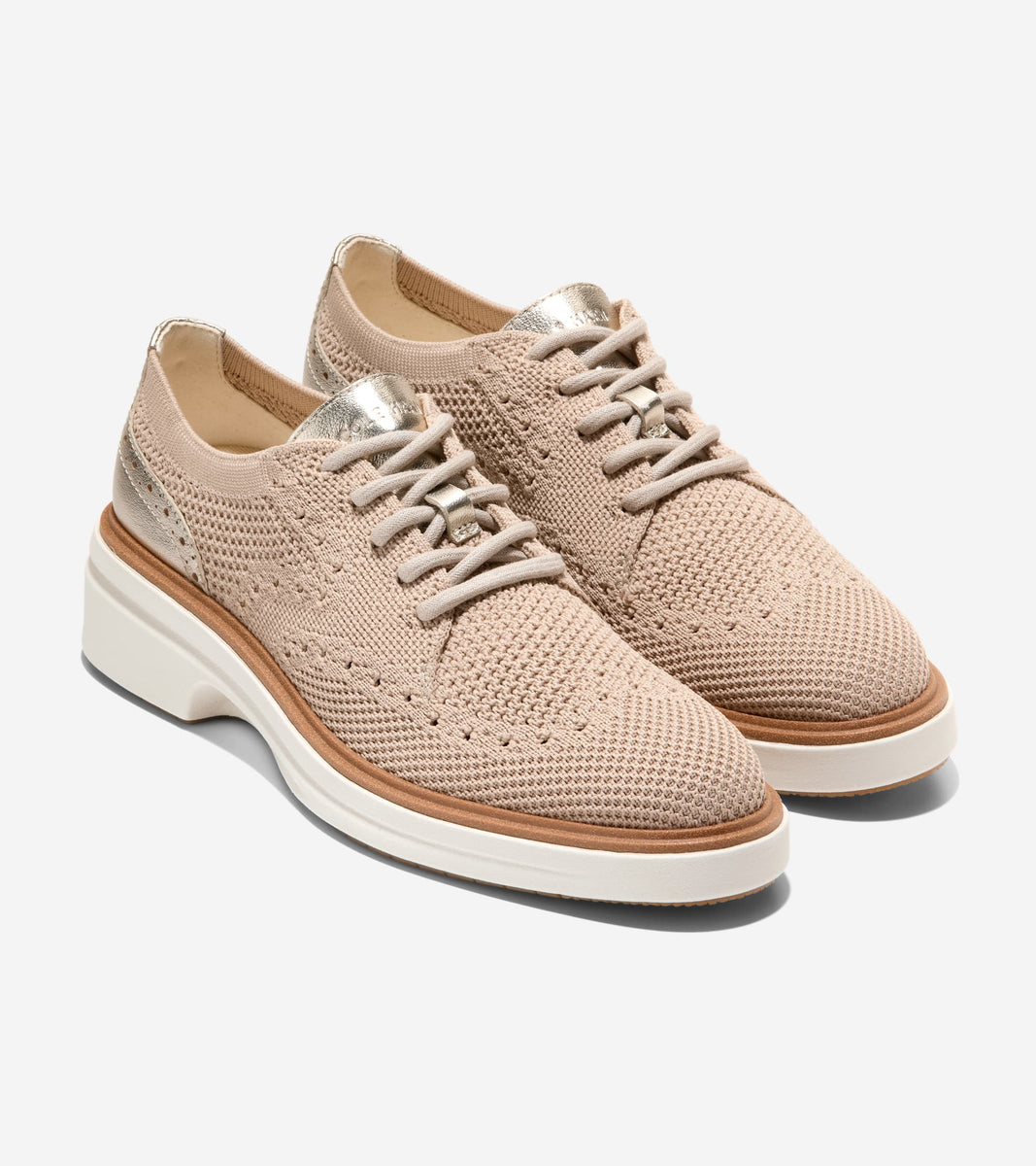 W36986:CH LT SESAME STITCHLITE / SOFT GOLD LTHR