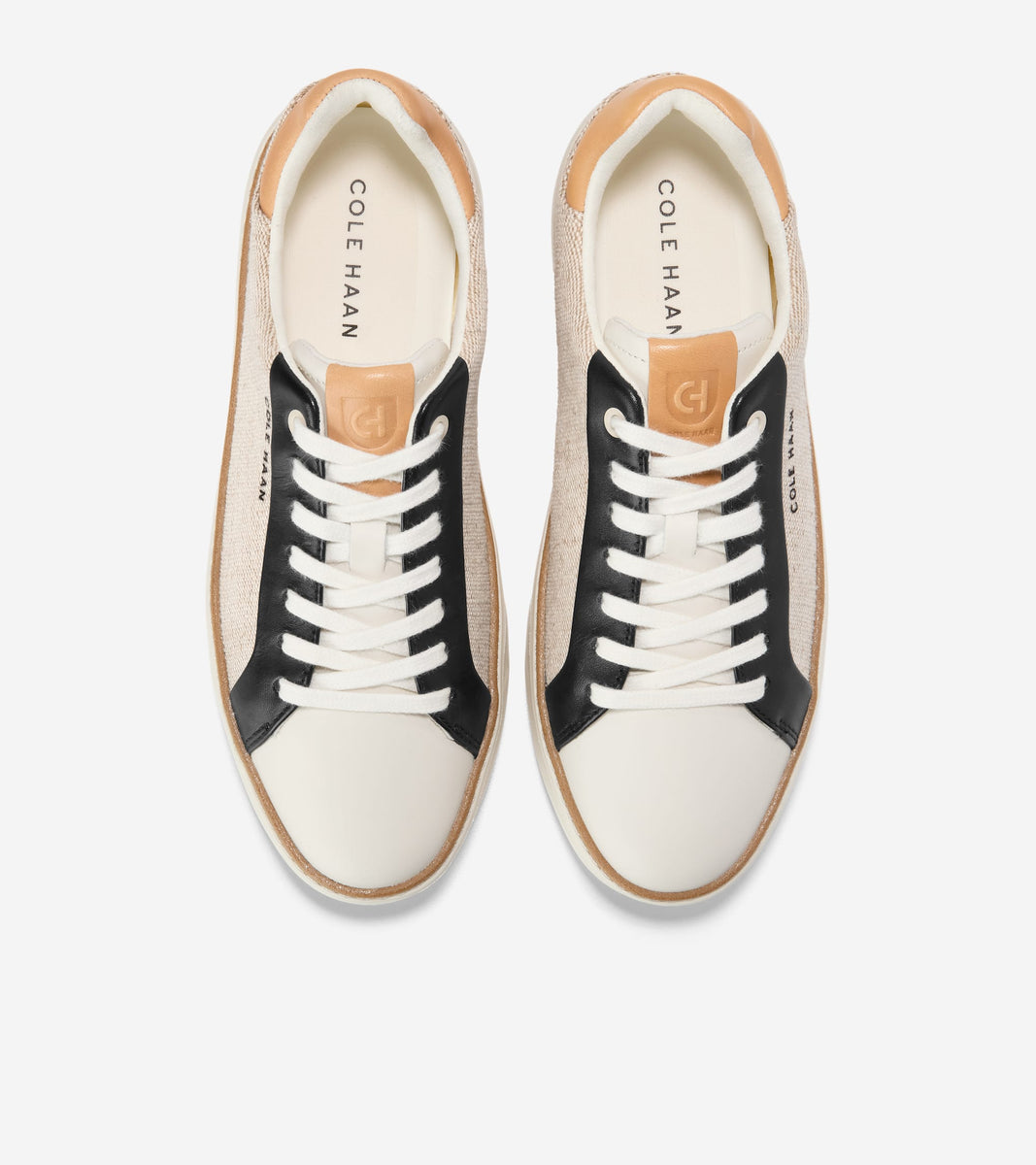 W34465:NATURAL CANVAS/ BLACK/ BISCUIT/ IVORY