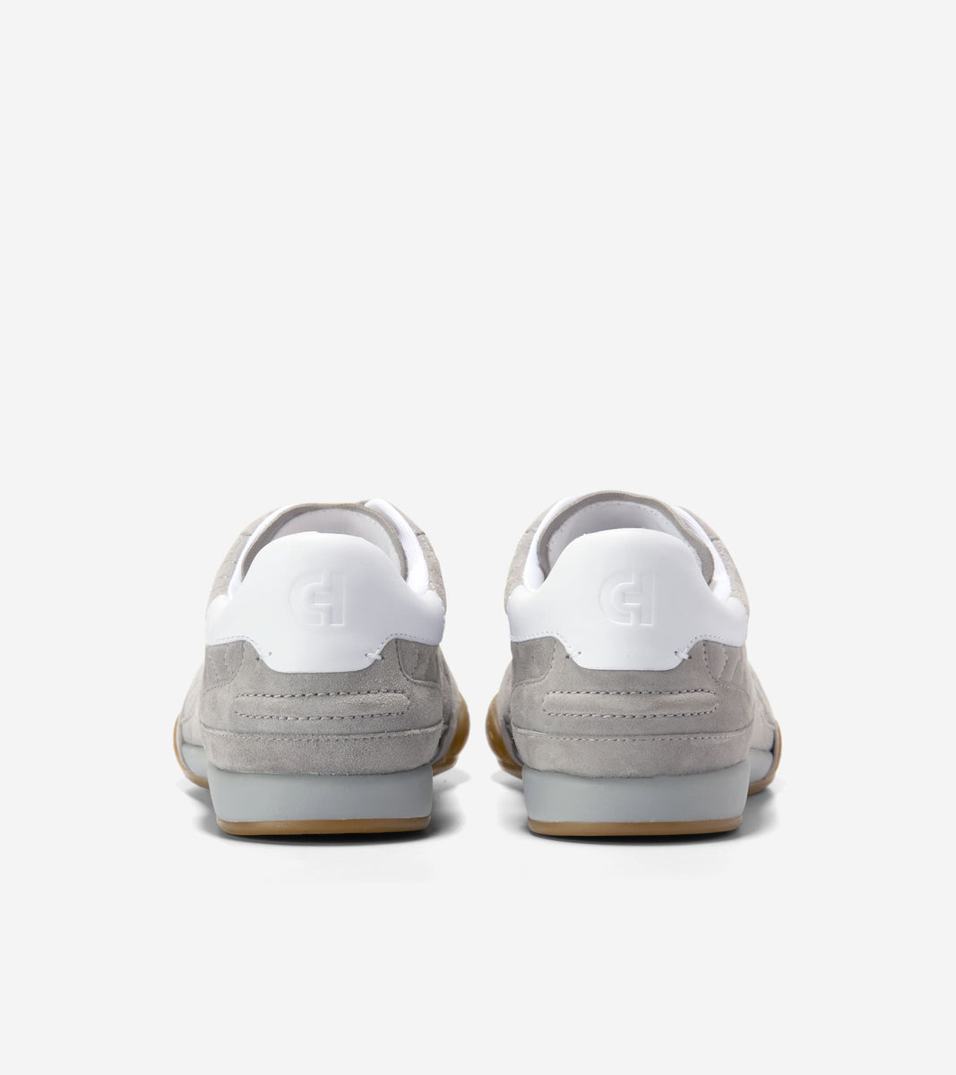 W33582:FROST GRAY SUEDE/WHITE LTR