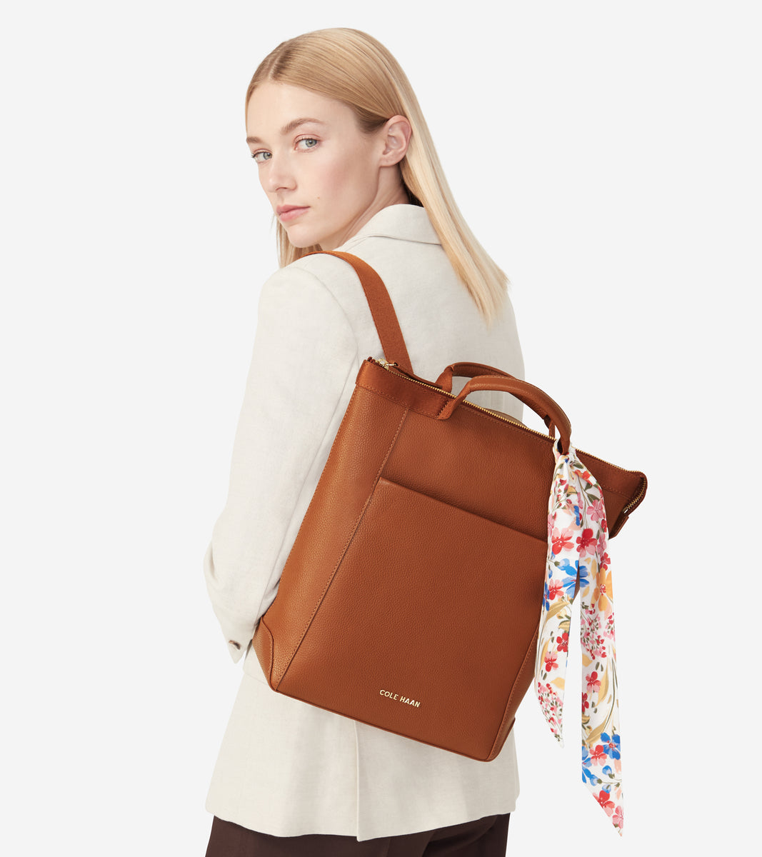 cole haan grand ambition backpack leather Grand Ambition Small Convertible Backpack – Cole Haan